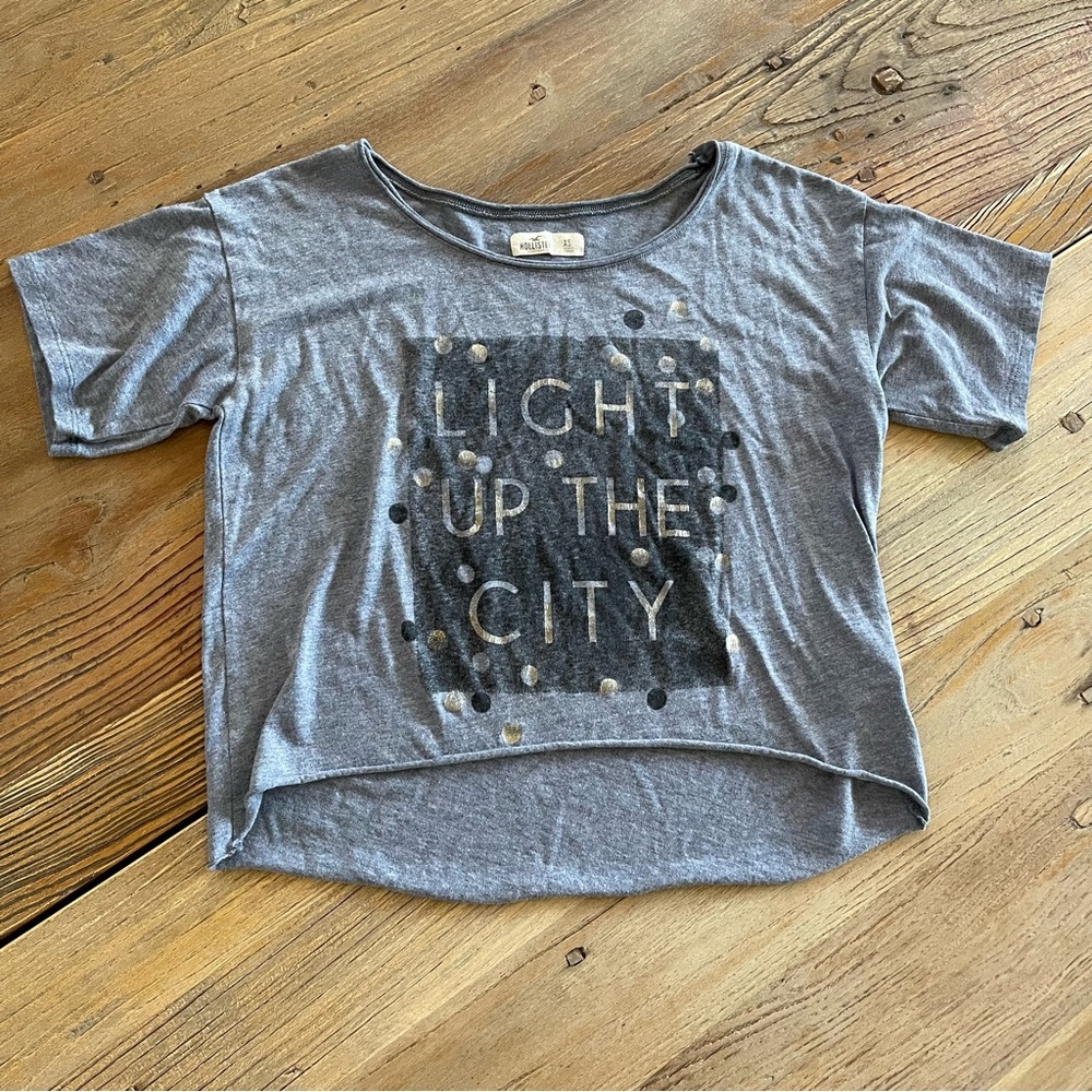 Holster Gray Cropped Top